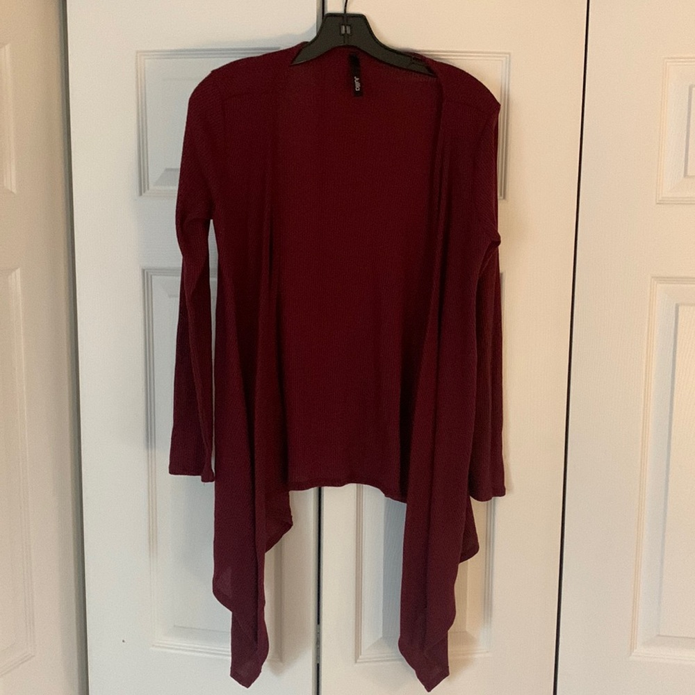 Burgundy Cardigan